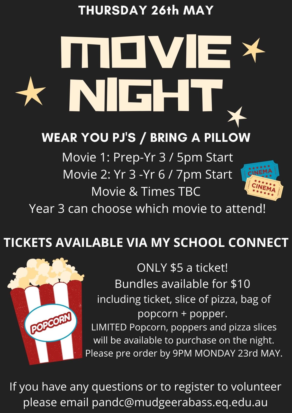 PJ Movie Night – My School Event